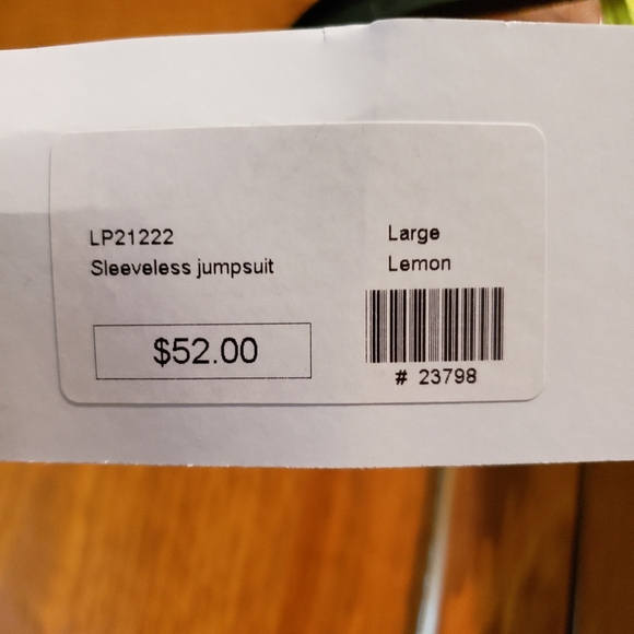 NWT Sleeveless Tie Front Jumpsuit - Picture 2 of 3